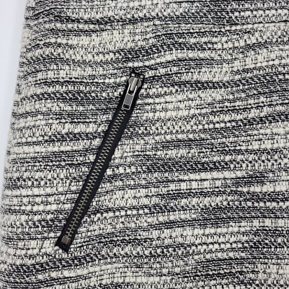 Loft | Zip Pocket Tweed Skirt - Picture 2 of 5